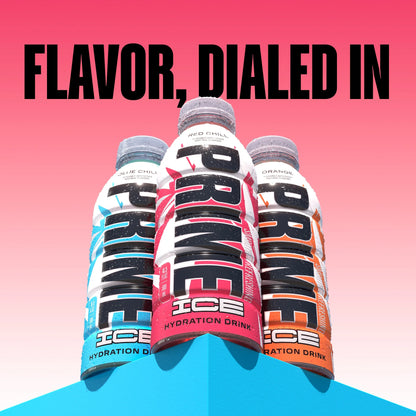 Prime Ice Bebida Deportiva Hidratante Red Chill, 16.9 fl oz, Botella