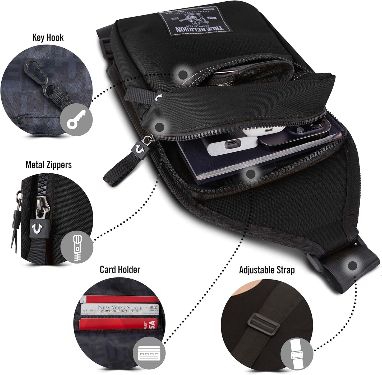  True Religion: Bolso para hombre