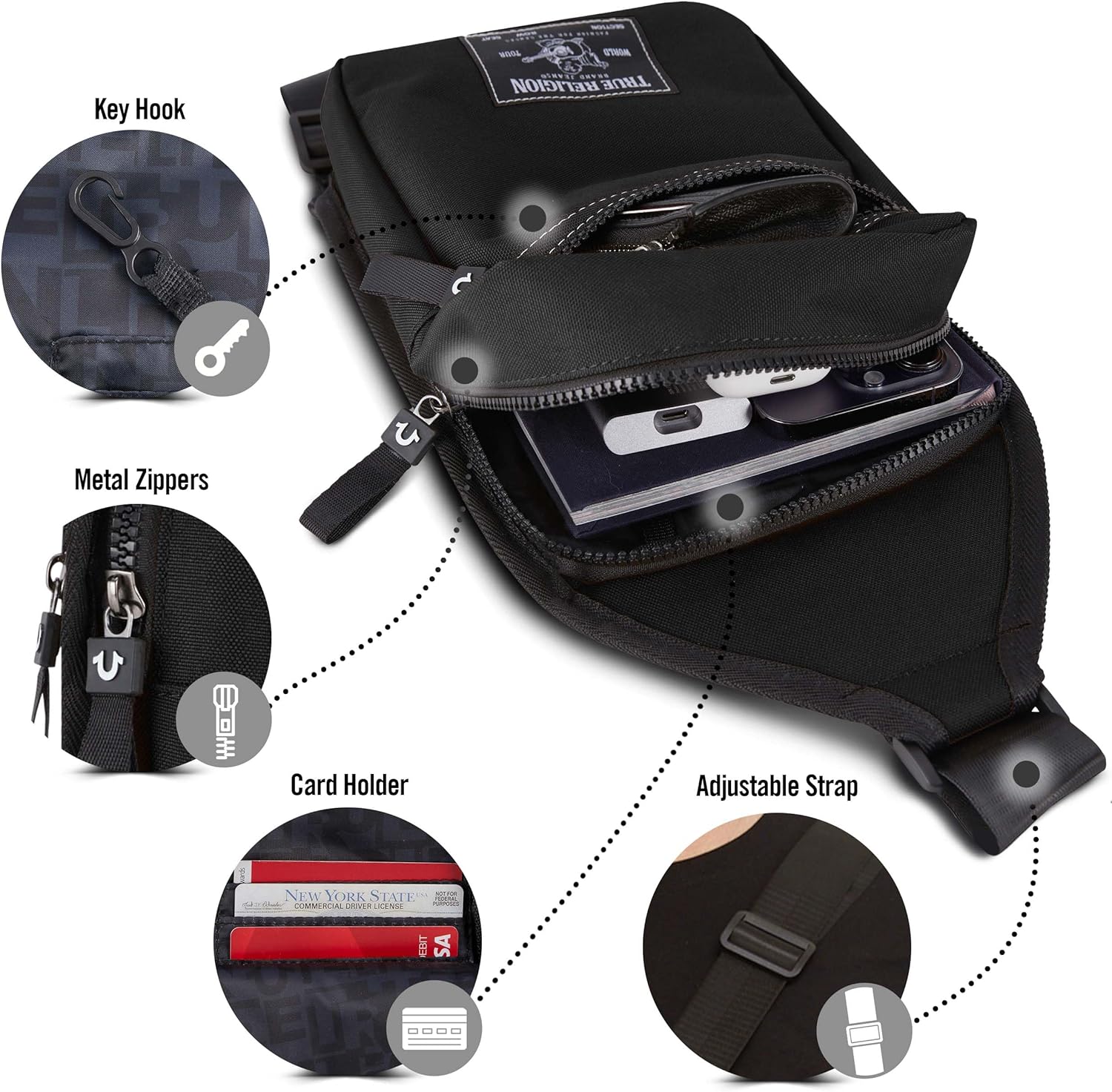  True Religion: Bolso para hombre