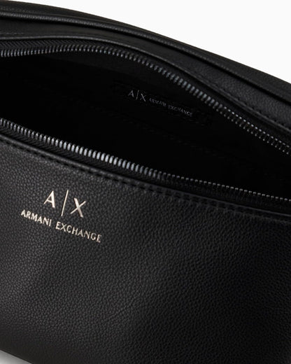Armani Exchange Riñonera de cuero para hombre