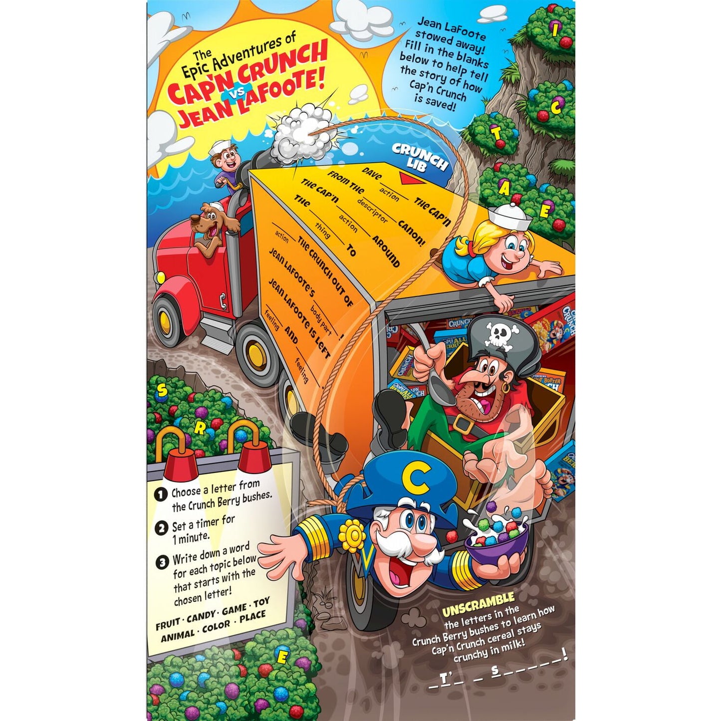 Cap'n Crunch's Oops Cereal Crujiente de Avena y Maíz Endulzado (16.9 oz.)