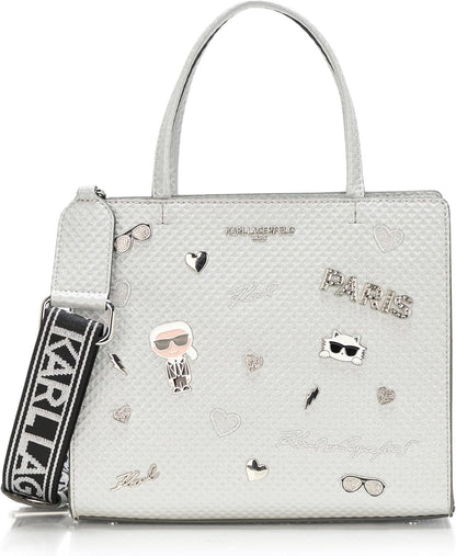 KARL LAGERFELD womens Maybelle Pins Satchel