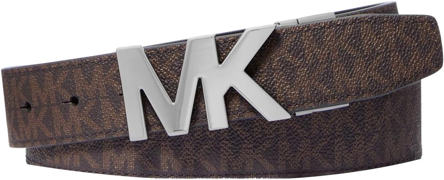  Michael Kors, Cinturón con hebilla Mk reversible de 34 mm para hombre
