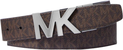  Michael Kors, Cinturón con hebilla Mk reversible de 34 mm para hombre