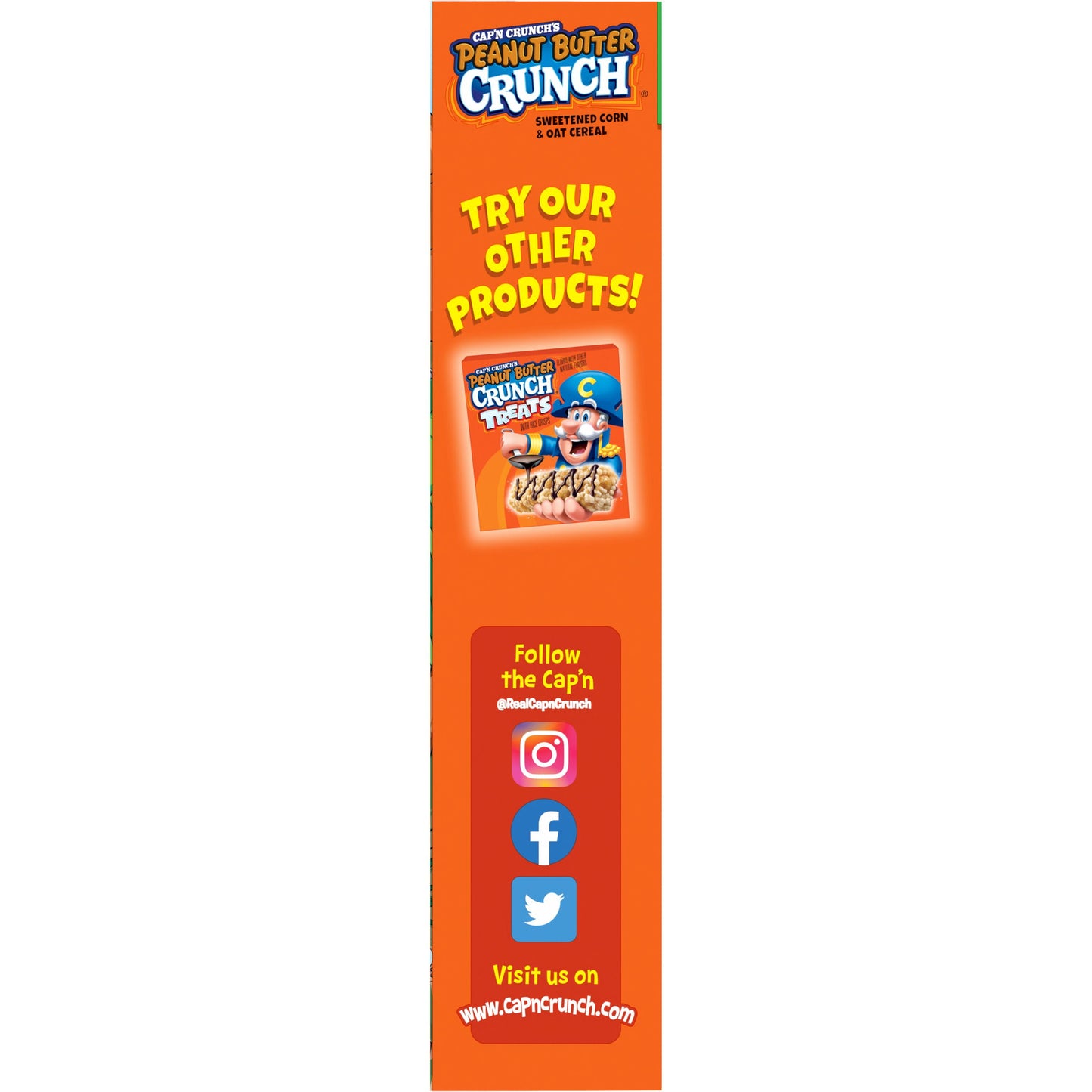 Cap'n Crunch's Cereal Crujiente de Mantequilla de Maní Tamaño Familiar (18.8 oz)