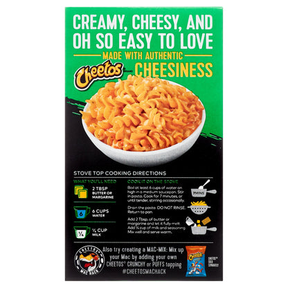 Cheetos Mac 'N Cheese , Sabor a Jalapeño con Queso, Mac y Queso, Macarrones con Queso, Caja Estable de 5.7 oz