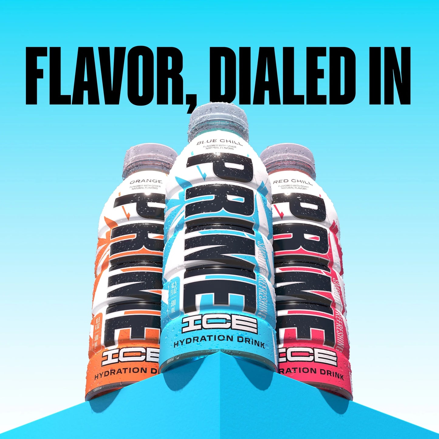 Prime Ice Bebida Deportiva Hidratante Blue Chill, 16.9 fl oz, Botella