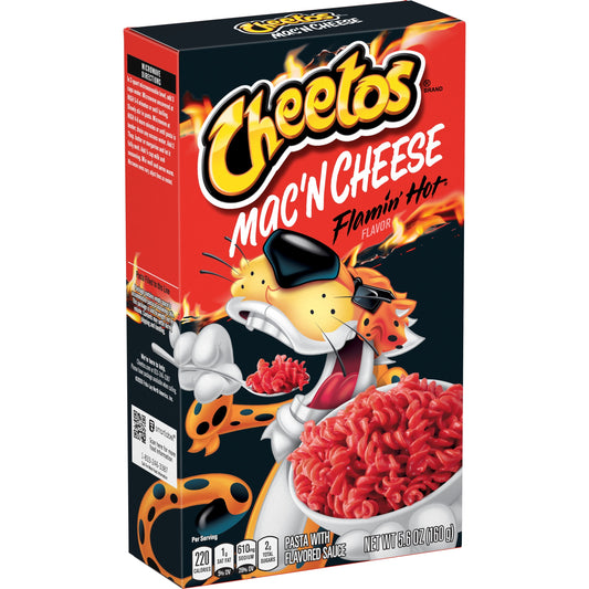 Cheetos Mac N Cheese Pasta con Salsa Saborizada Sabor Atrevido y Cursi, Caja de 5.9 oz