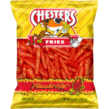 Chester's Fries Flamin' Snacks de Maíz con Sabor Caliente