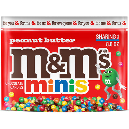 M&M's Caramelo de Chocolate con Leche y Mantequilla de Maní Minis Tamaño para Compartir: 8,6 oz. Bolsa