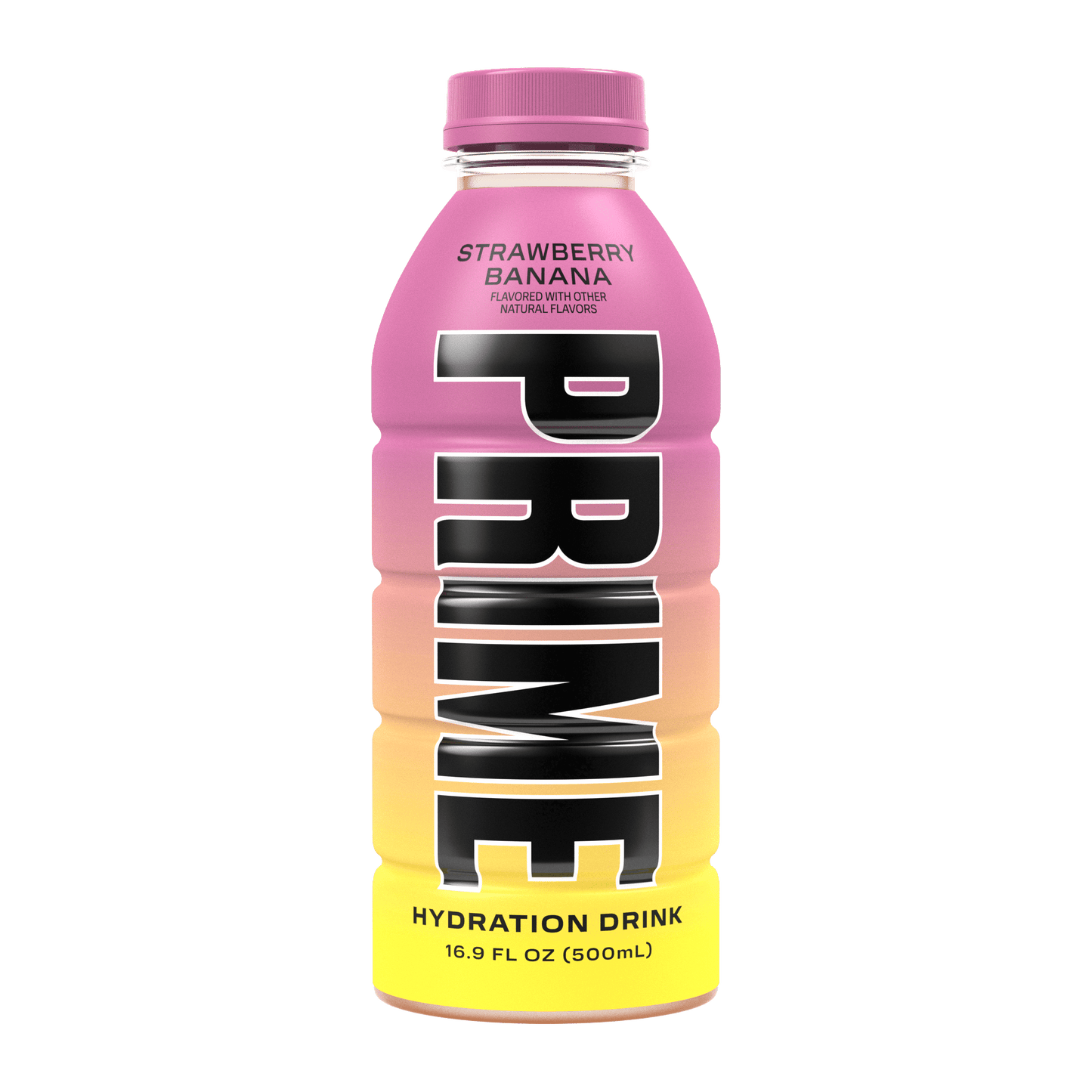 Prime Hydration Bebida Deportiva Fresa y Plátano, 16,9 fl oz, Botella