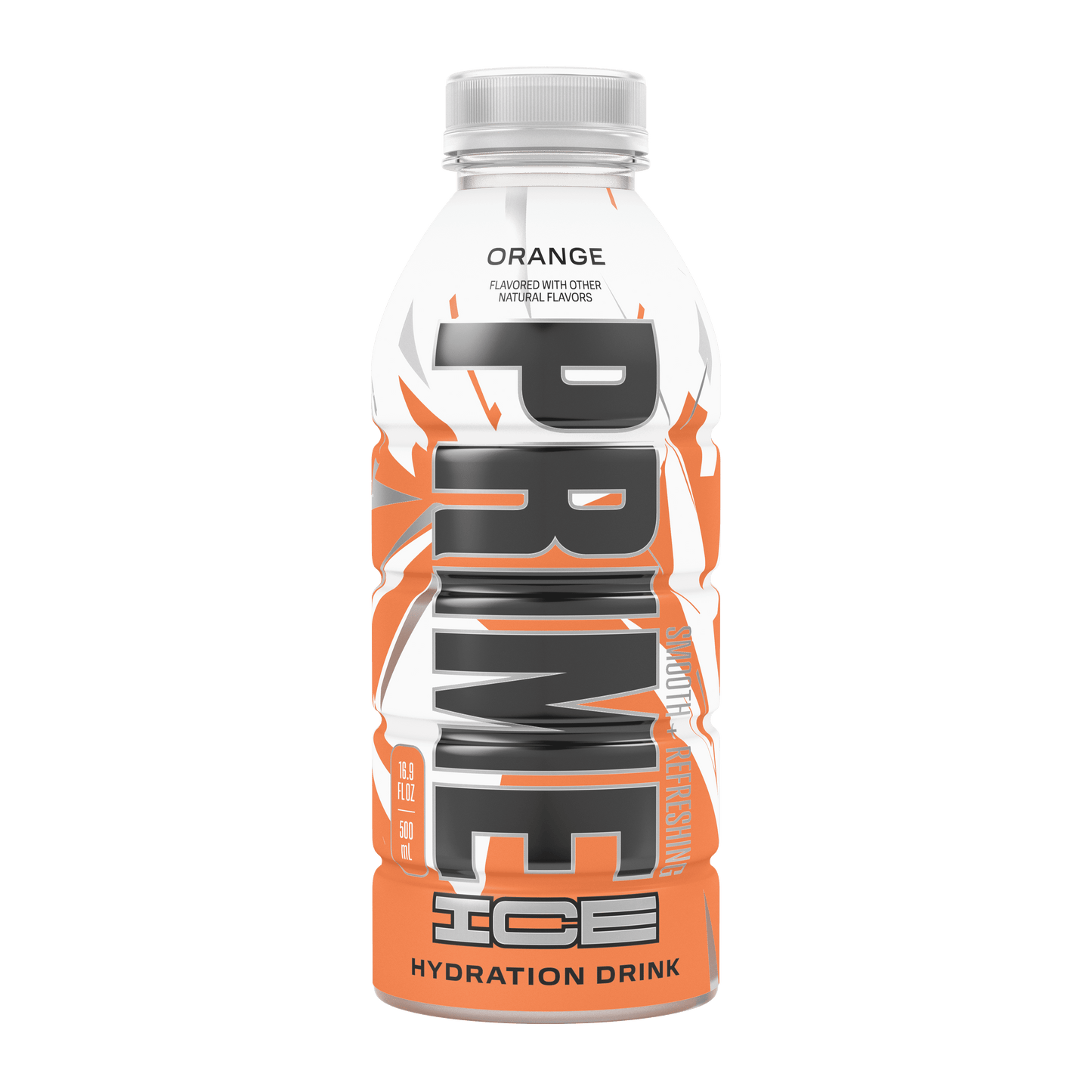 Prime Ice Bebida Deportiva Hidratante Naranja, 16,9 fl oz, Botella