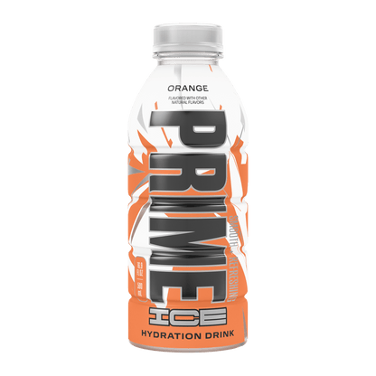 Prime Ice Bebida Deportiva Hidratante Naranja, 16,9 fl oz, Botella