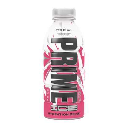 Prime Ice Bebida Deportiva Hidratante Red Chill, 16.9 fl oz, Botella