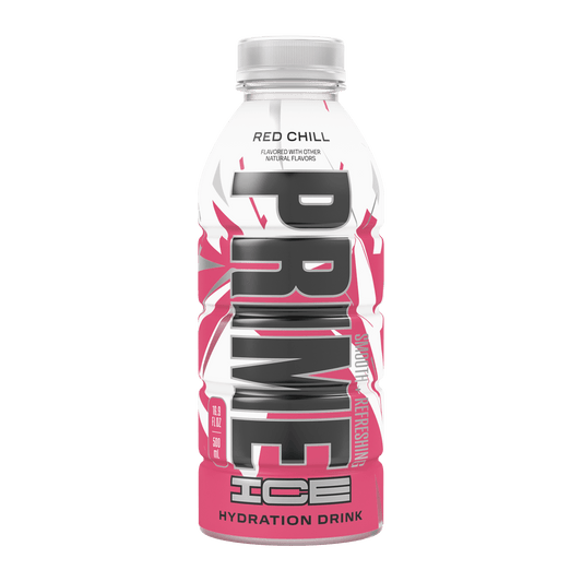 Prime Ice Bebida Deportiva Hidratante Red Chill, 16.9 fl oz, Botella