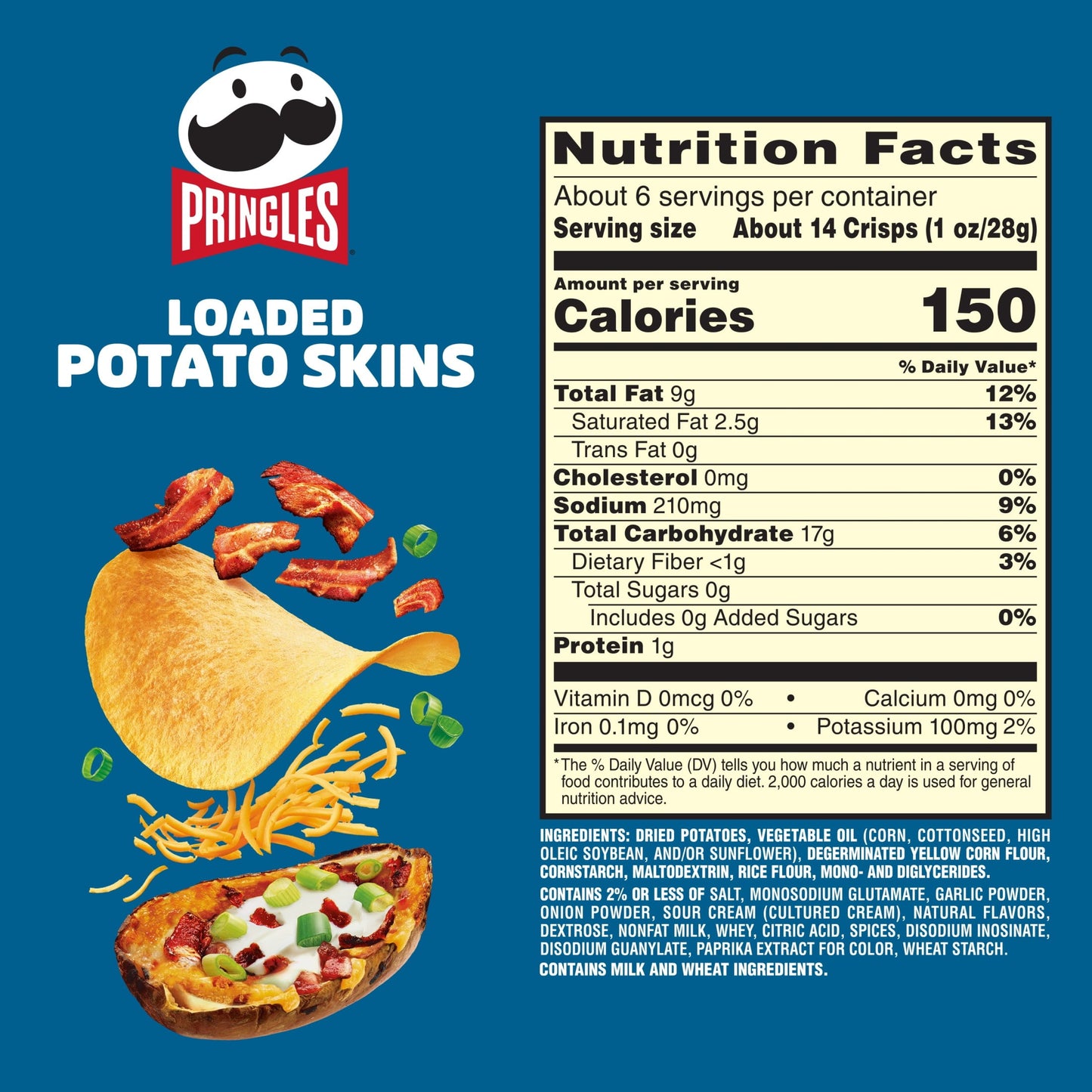 Pringles Loaded Potato Skins, 5.5 Oz