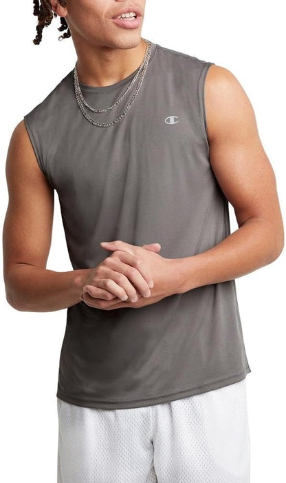 Champion Camiseta sin mangas para hombre, camiseta deportiva para hombre