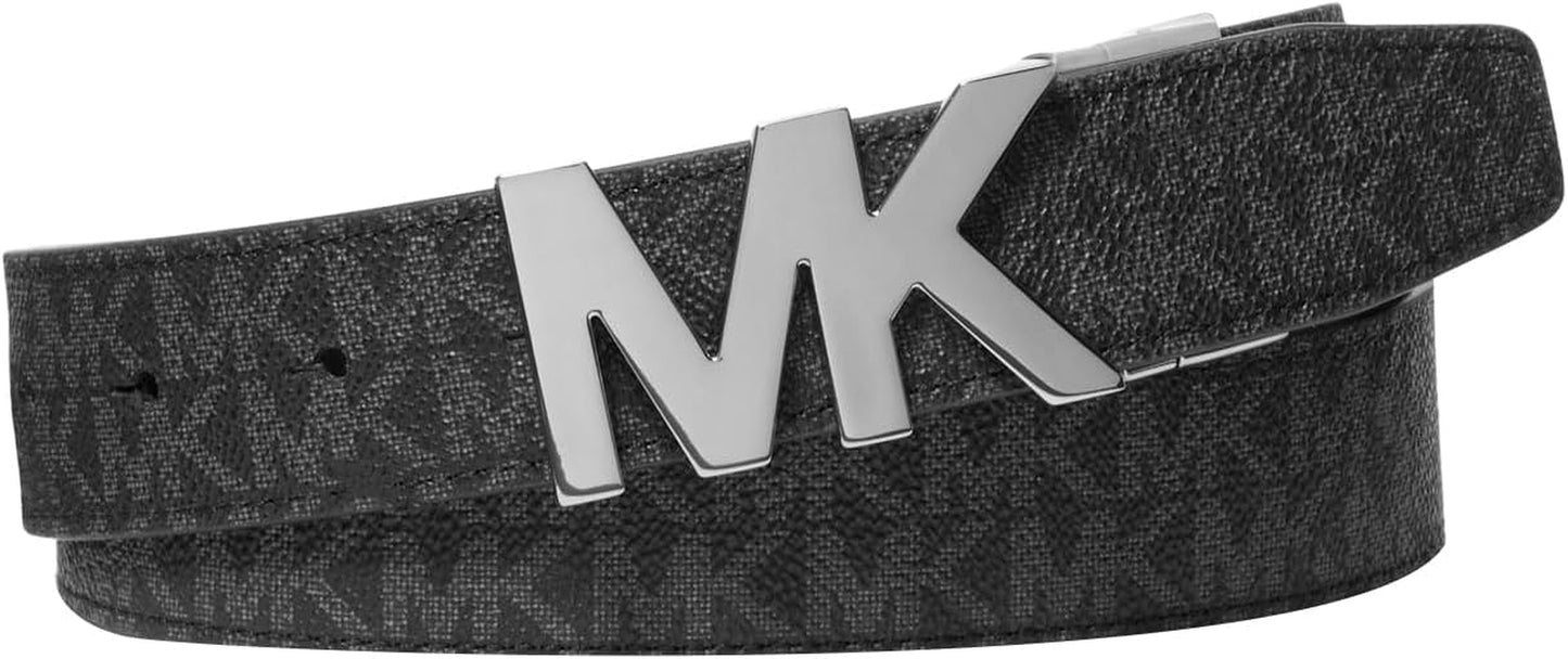  Michael Kors, Cinturón con hebilla Mk reversible de 34 mm para hombre