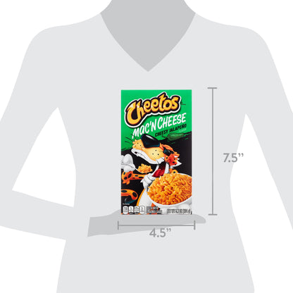 Cheetos Mac 'N Cheese , Sabor a Jalapeño con Queso, Mac y Queso, Macarrones con Queso, Caja Estable de 5.7 oz