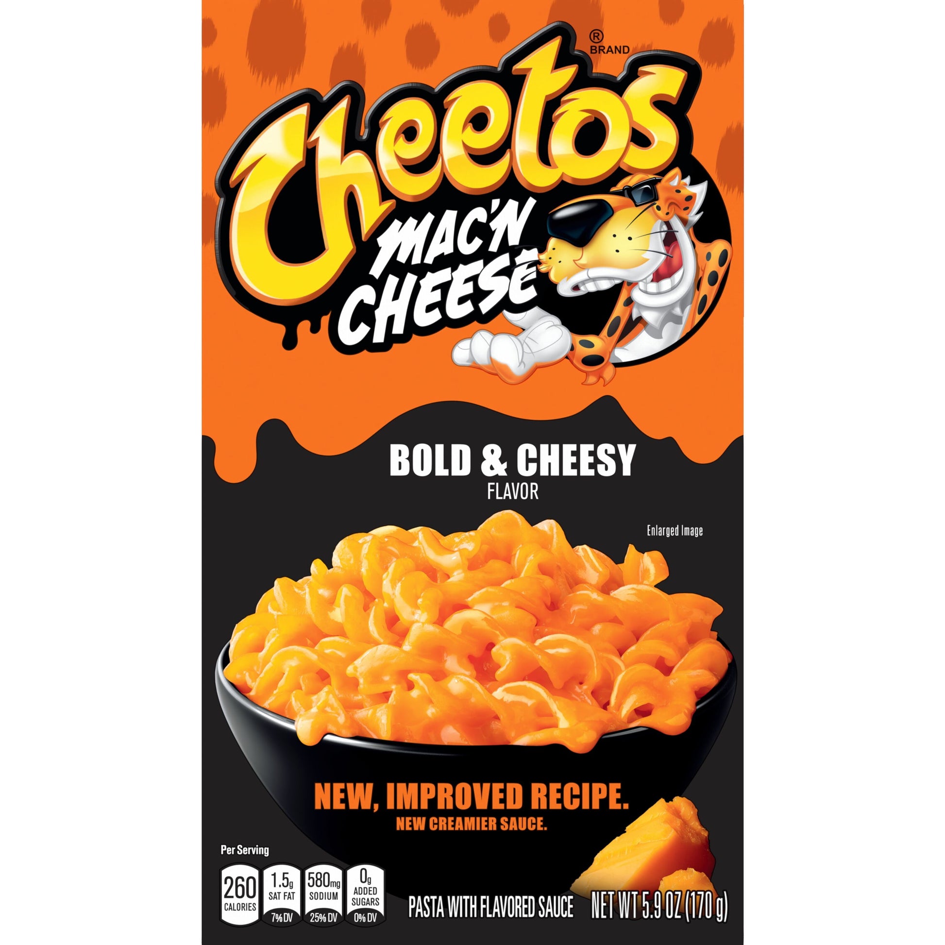 Cheetos Mac N Cheese Pasta con Salsa Saborizada Sabor Atrevido y Cursi, Caja de 5.9 oz
