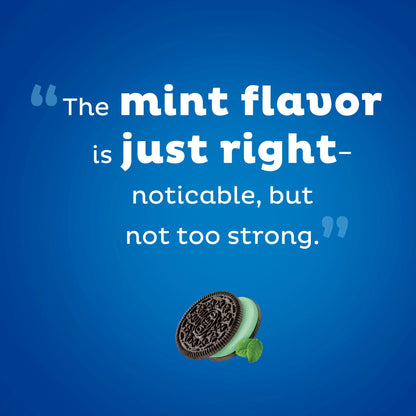 OREO Galletas Sándwich de Chocolate y Crema de Menta Tamaño Familiar, 18.71 oz