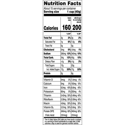 Cap'n Crunch Cereal de Avena y Maíz Endulzado con Sabor Natural y Artificial, Caja de 20.5 oz