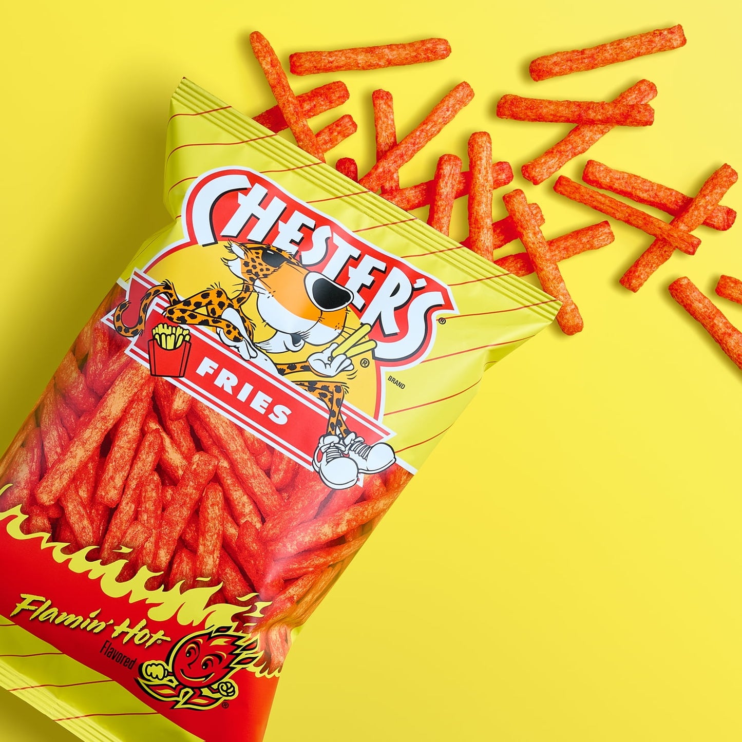 Chester's Fries Flamin' Snacks de Maíz con Sabor Caliente
