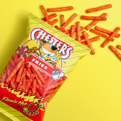 Chester's Fries Flamin' Snacks de Maíz con Sabor Caliente