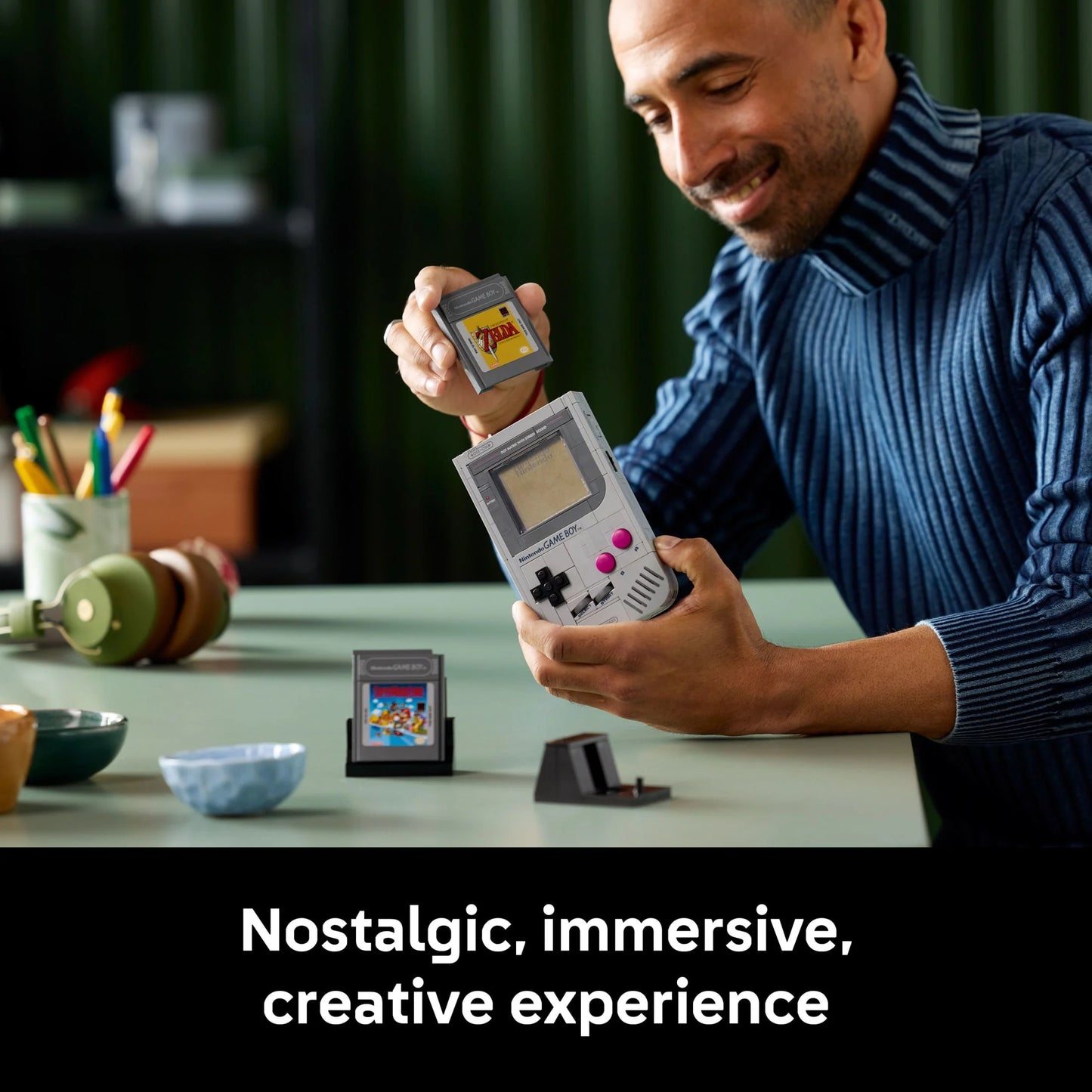 LEGO Super Mario Game Boy - Juegos de Construcción Retro para Adultos Mayores de 18 Años - Modelo Coleccionable con Paquetes de Juego y Soporte de Exhibición LEGO Super Mario Game Boy - Juegos de Construcción Retro para Adultos Mayores de 18 Años - Modelo Coleccionable con Paquetes de Juego y Soporte de Exhibición 