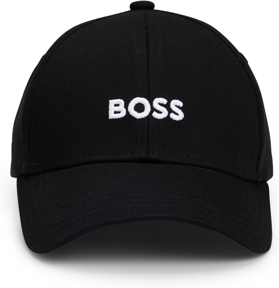 BOSS Gorra de sarga con logotipo central para hombre