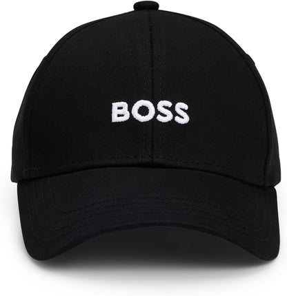 BOSS Gorra de sarga con logotipo central para hombre