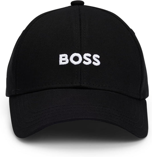BOSS Gorra de sarga con logotipo central para hombre
