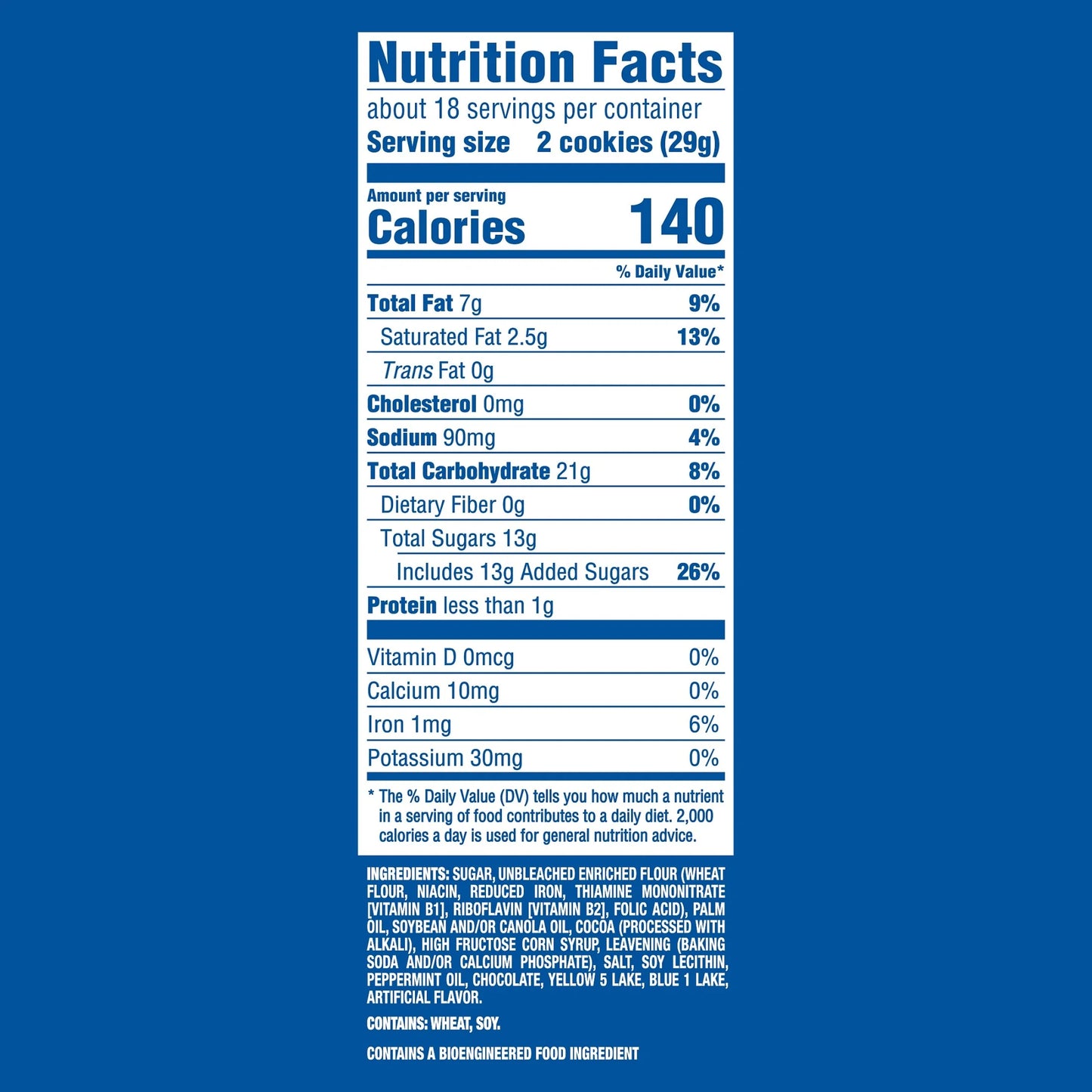 OREO Galletas Sándwich de Chocolate y Crema de Menta Tamaño Familiar, 18.71 oz