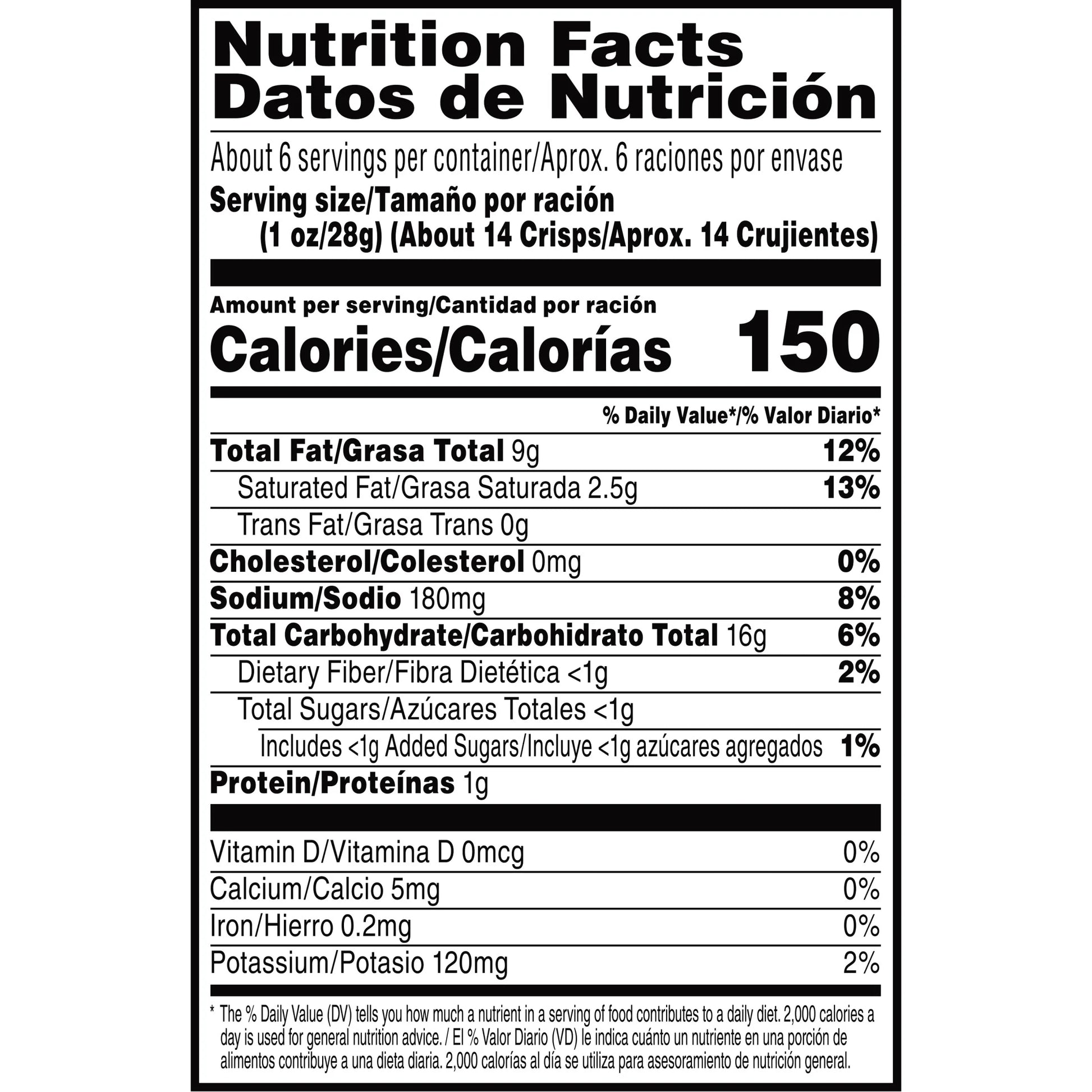 Pringles sabor Pizza,  5.5 oz