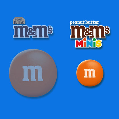 M&M's Caramelo de Chocolate con Leche y Mantequilla de Maní Minis Tamaño para Compartir: 8,6 oz. Bolsa