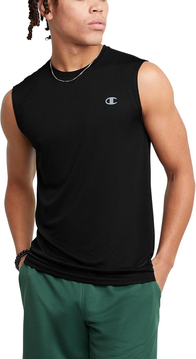 Champion Camiseta sin mangas para hombre, camiseta deportiva para hombre