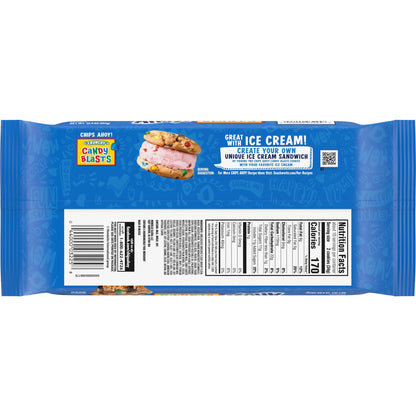 CHIPS AHOY! Galletas Crujientes con Chispas de Chocolate Candy Blasts Fudgy, 12.4 oz