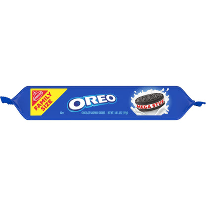 OREO Thins Galletas Sándwich de Chocolate con Crema de Menta, Tamaño Familiar, 11.78 oz