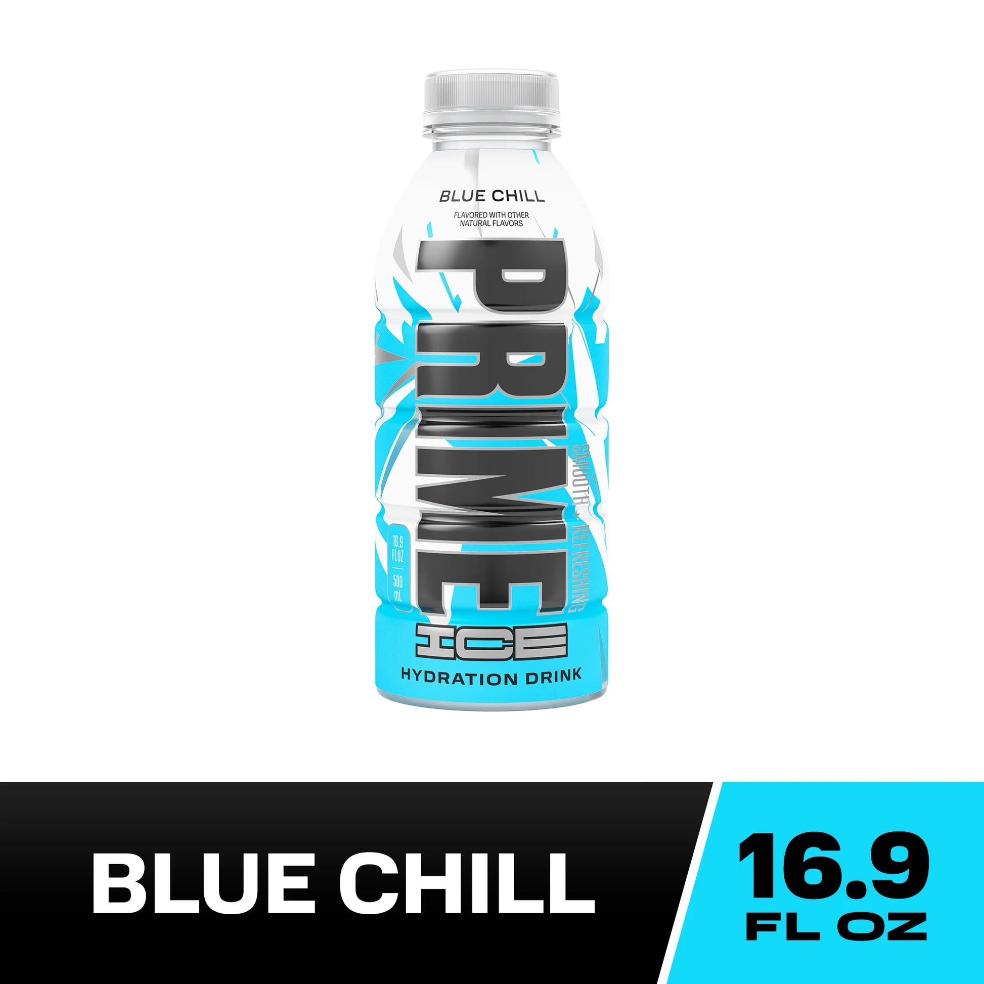 Prime Ice Bebida Deportiva Hidratante Blue Chill, 16.9 fl oz, Botella