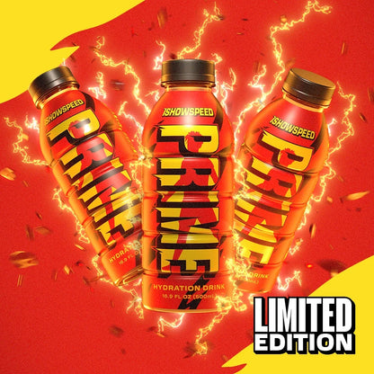 Prime Hydration Bebida Deportiva Ishowspeed, 16,9 fl oz, Botella